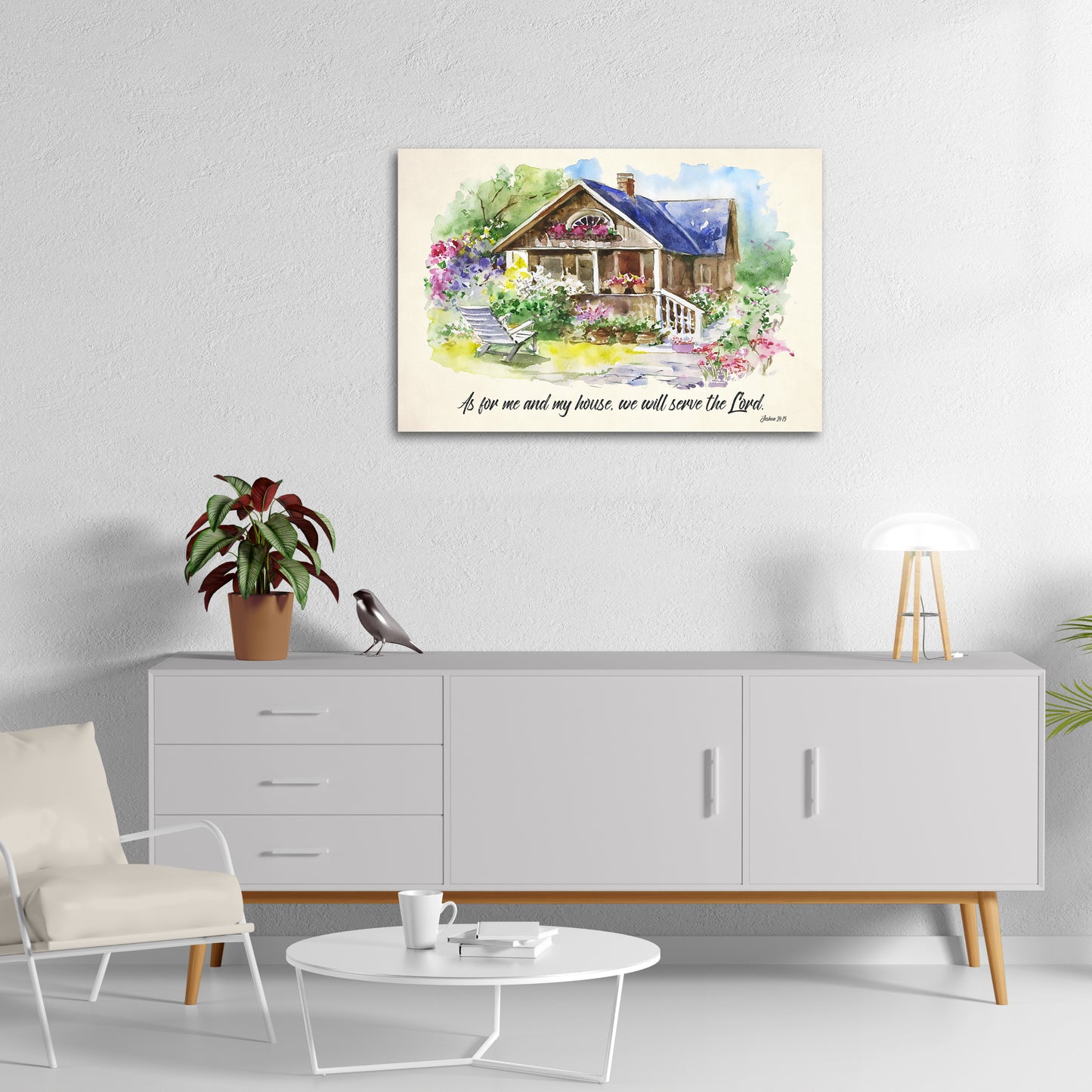 Canvas - As for me and my House, we will serve the Lord