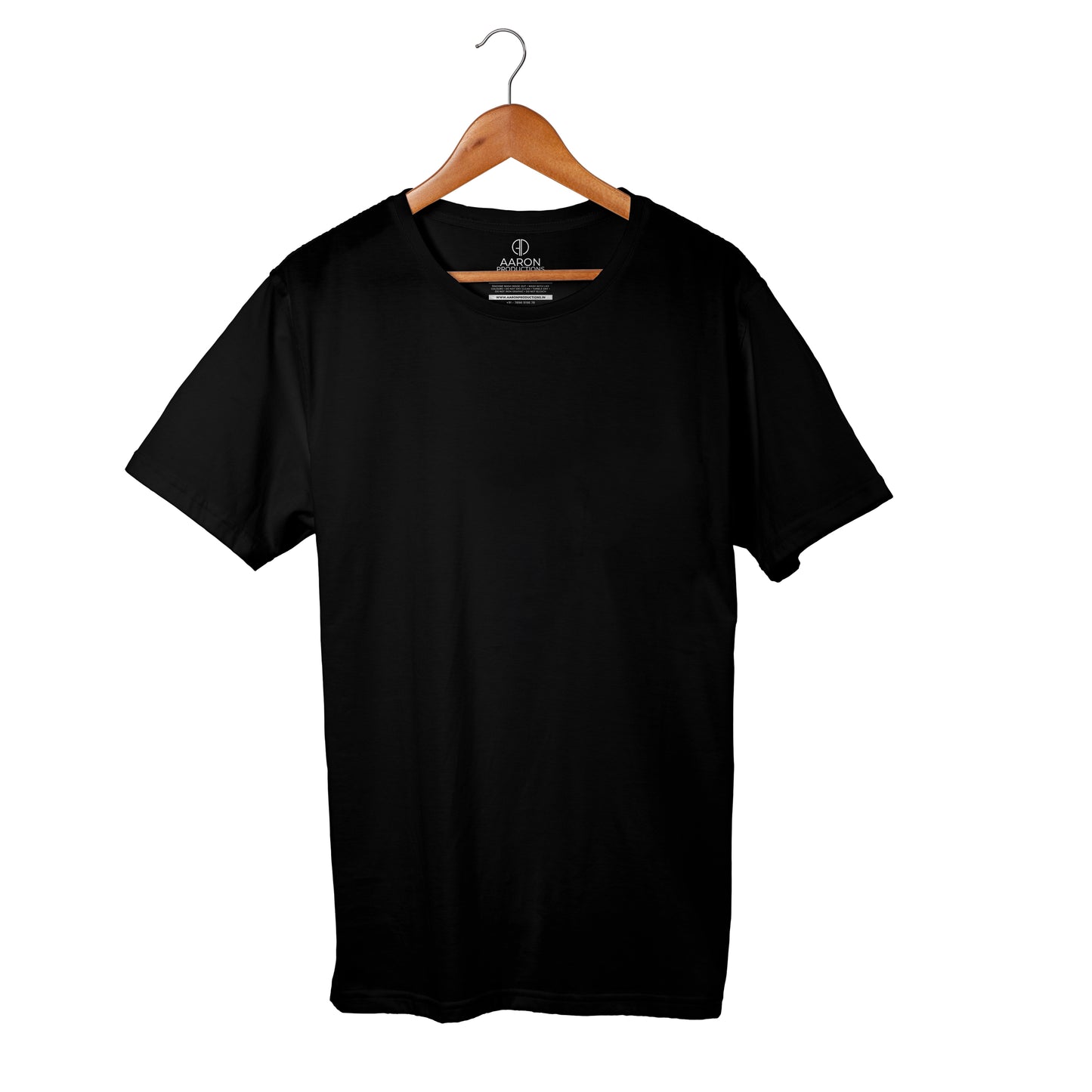 Black - Plain T-shirt Men