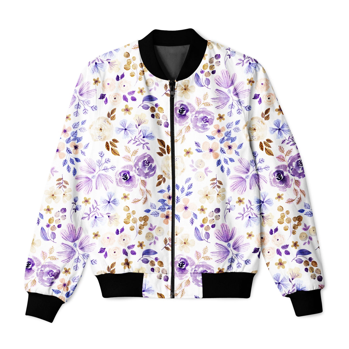 Bomber Jacket - Purple Bloom
