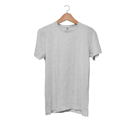 Grey Melange - Plain T-shirt Men