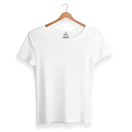 White - Plain T-shirt Women