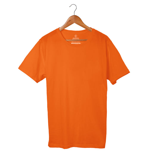 Orange - Plain T-shirt Men