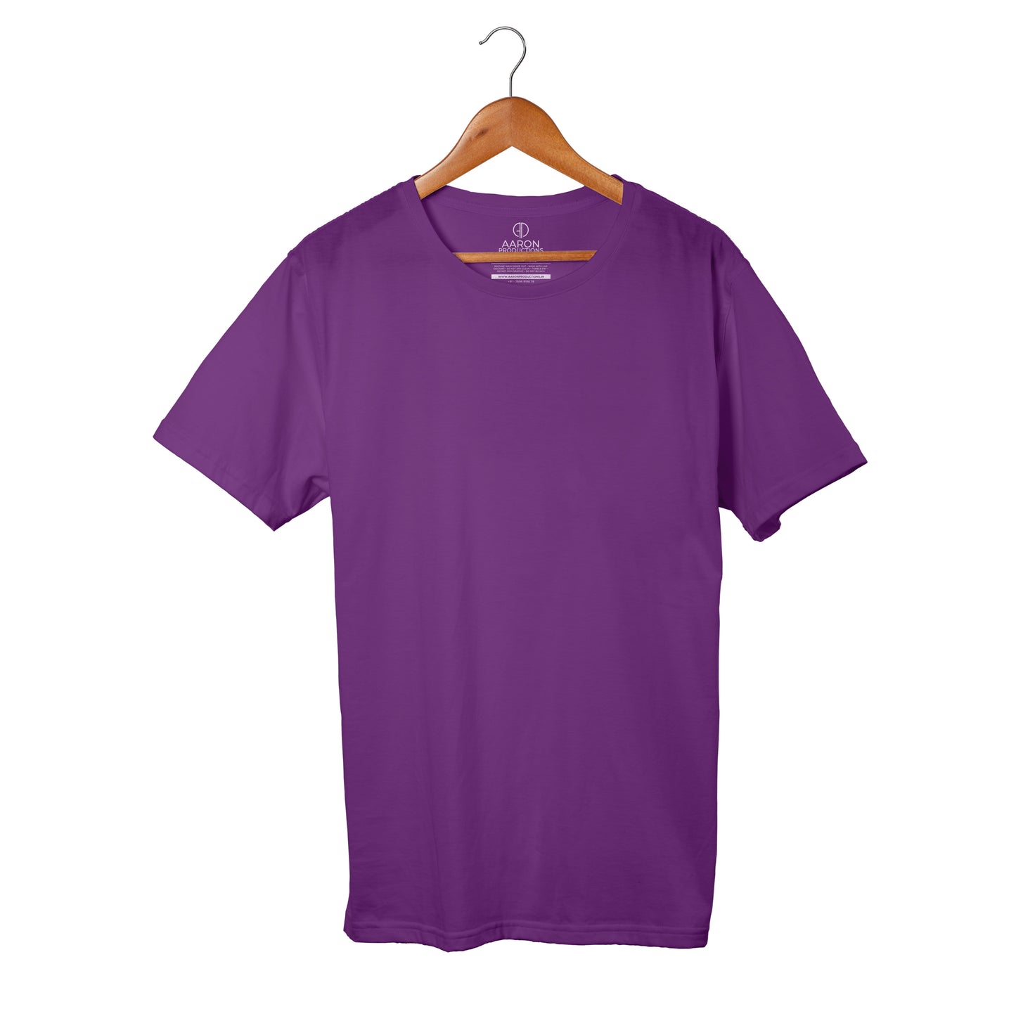 Purple - Plain T-shirt Men