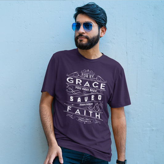 Saved By Grace - Men T-shirts