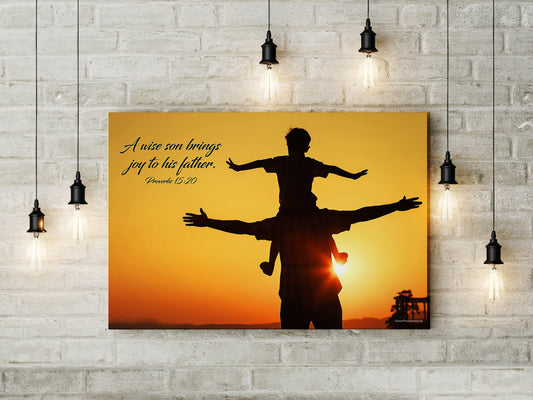 Canvas - Wise Son brings Joy to his Father