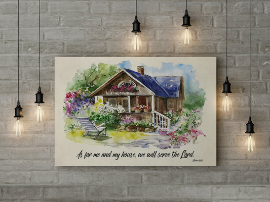 Canvas - As for me and my House, we will serve the Lord