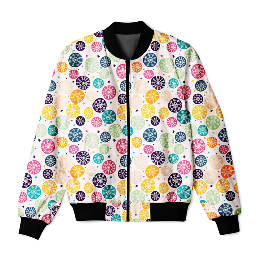 Bomber Jacket - Starry Snowflakes