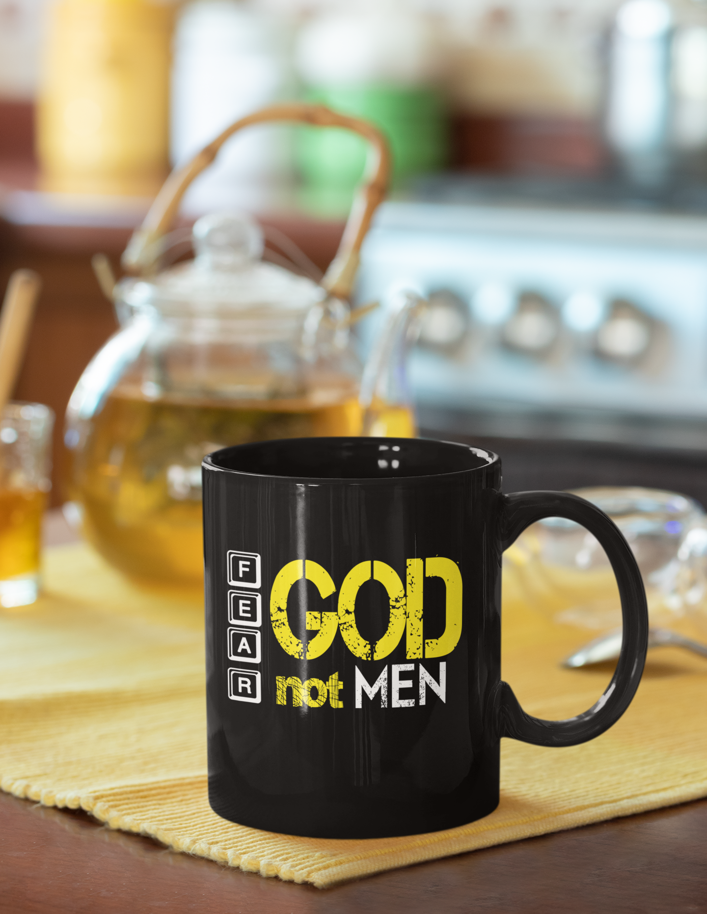Fear God not men - Coffee Mugs
